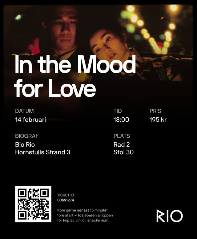 In The Mood ticket